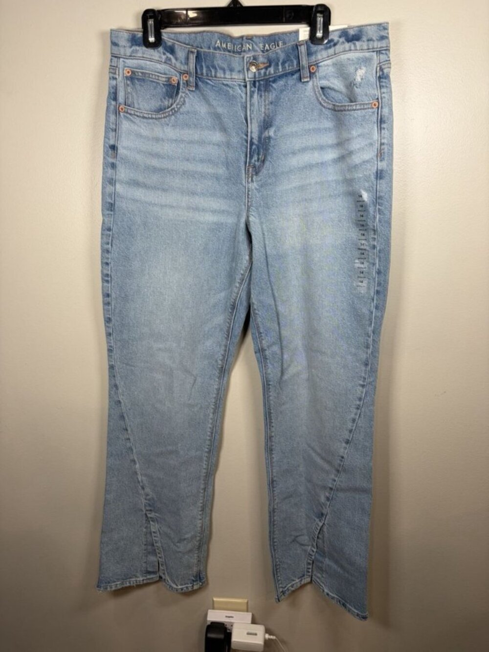 American Eagle 90s Bootcut Jeans Size 14 Denim Y2K Light Wash NWT